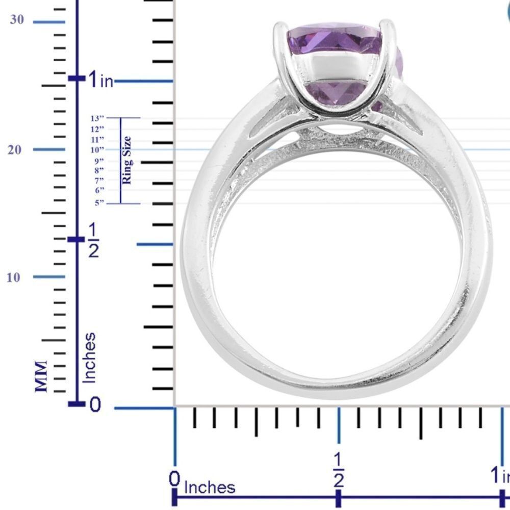 Simulated Amethyst Ring  - Picture 3 of 6